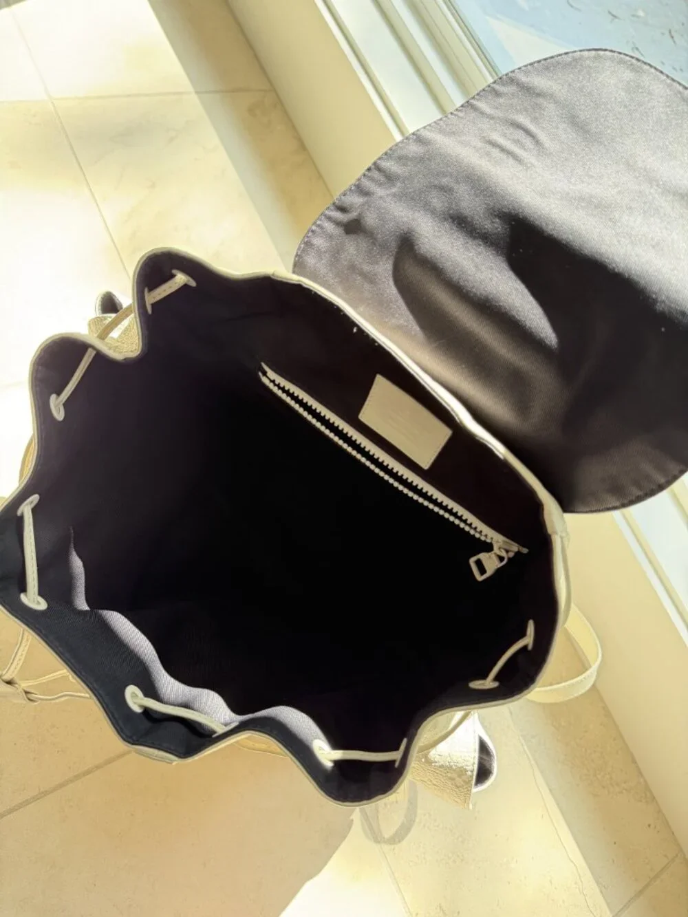 Louis Vuitton Empreinte Leather Backpack White Cream